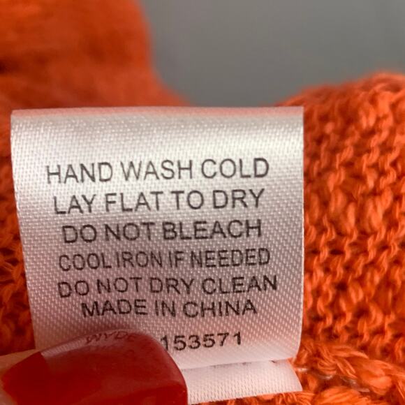 Oli & Hali Maxi Cardigan Womens Extra Large Orange Knitted Belted Lagenlook - Picture 5 of 5